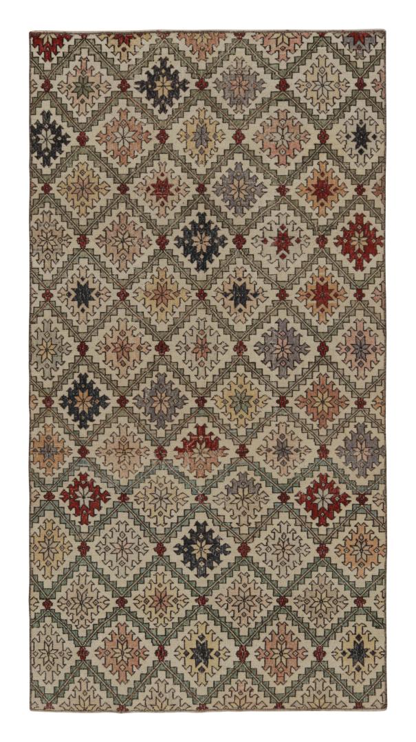 Vintage Zeki Müren Art Deco Rug