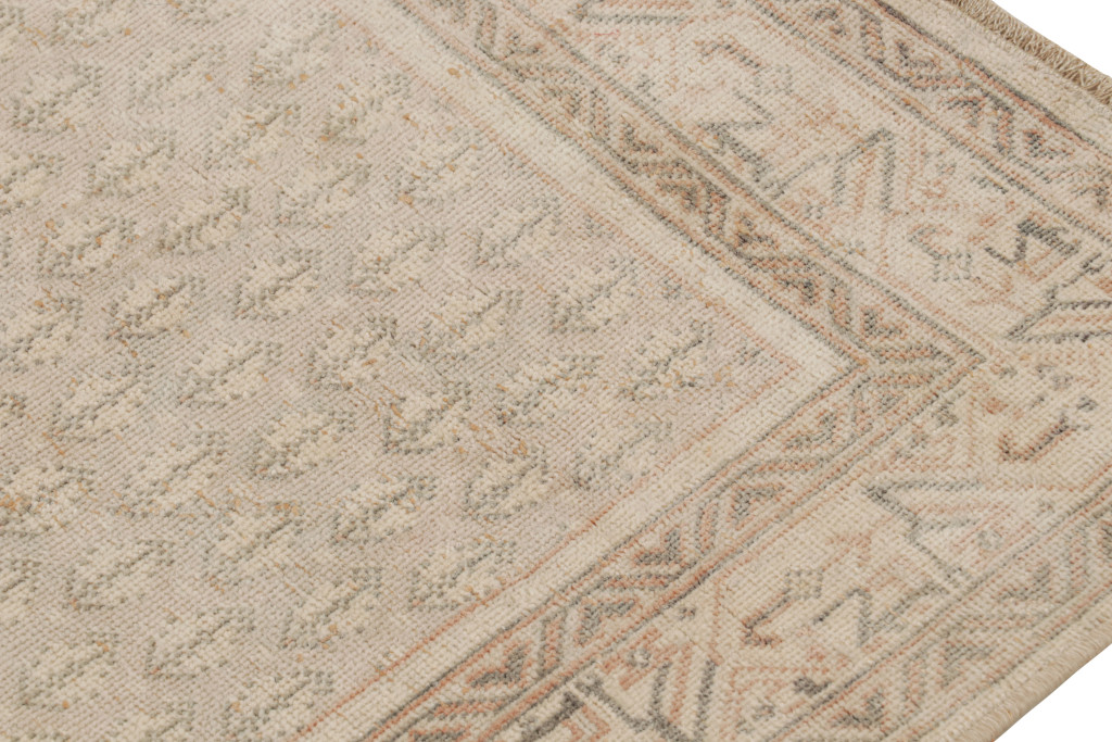 Vintage Turkish Runner Rug in Beige