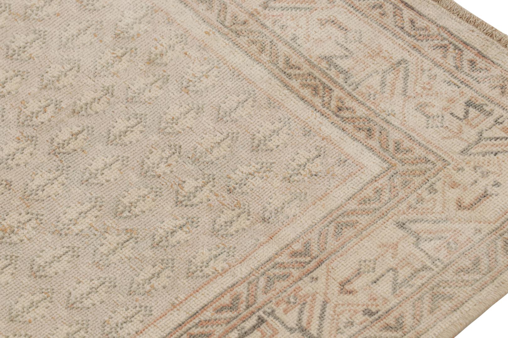 Vintage Turkish Runner Rug in Beige