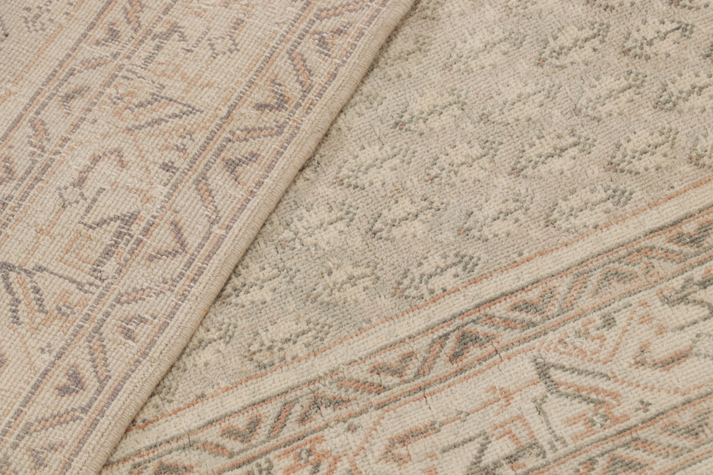 Vintage Turkish Runner Rug in Beige