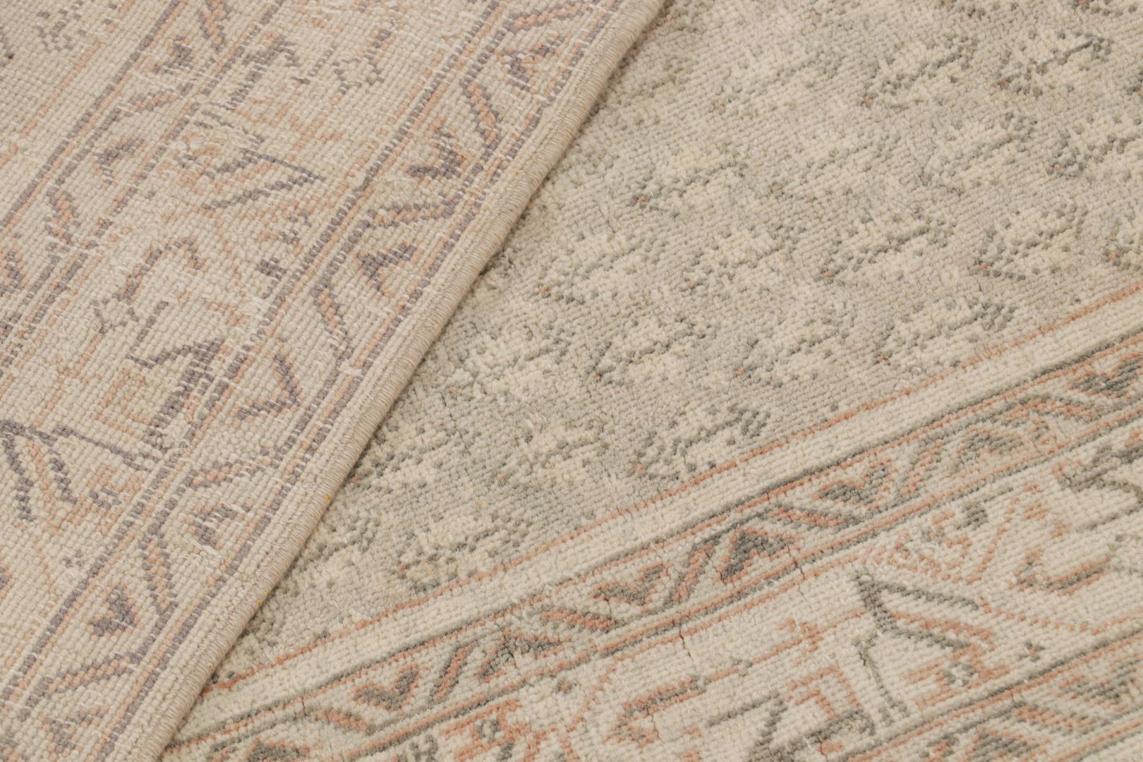 Vintage Turkish Runner Rug in Beige