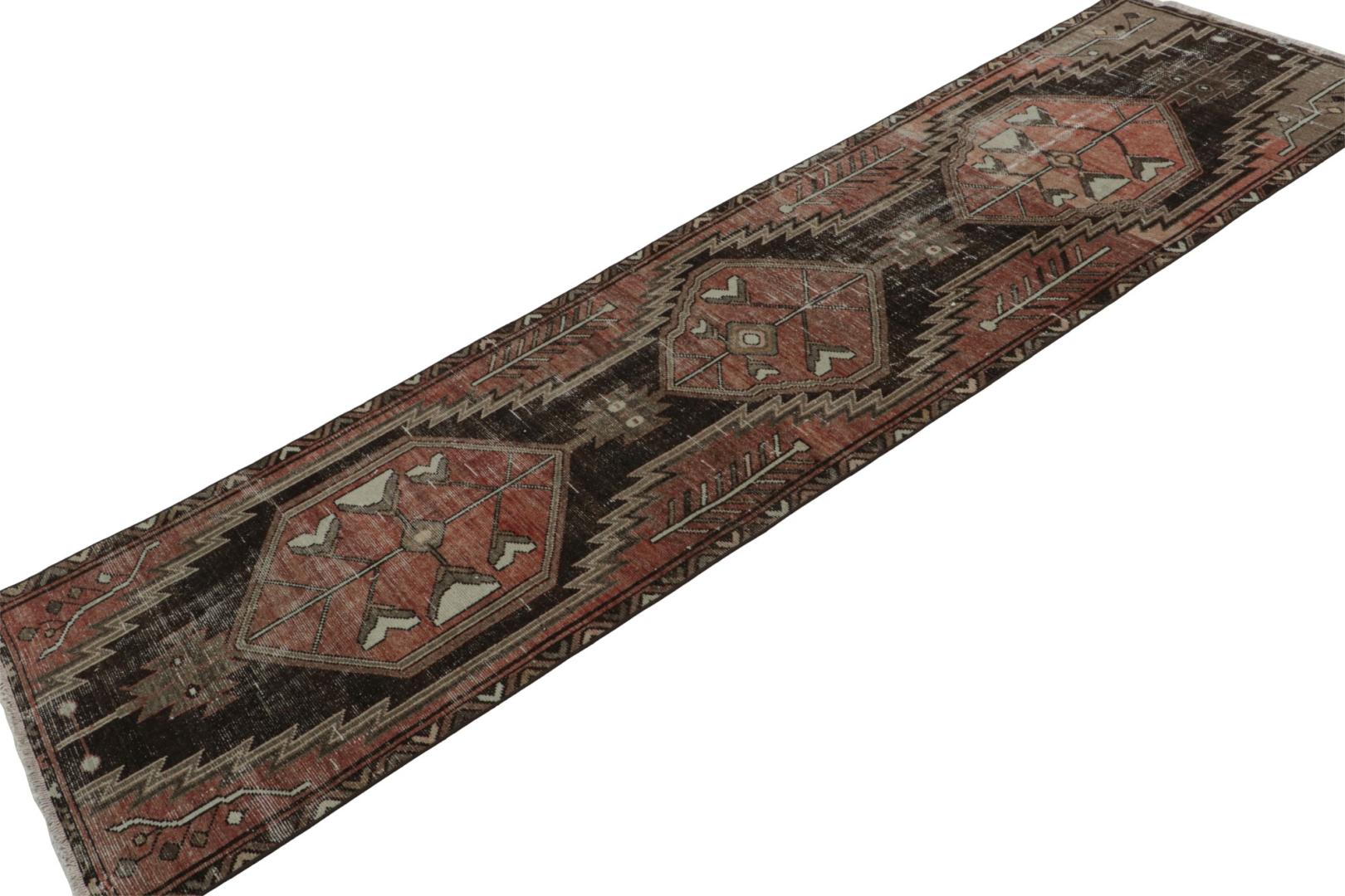 Vintage Persian Sarab Style Runner Rug