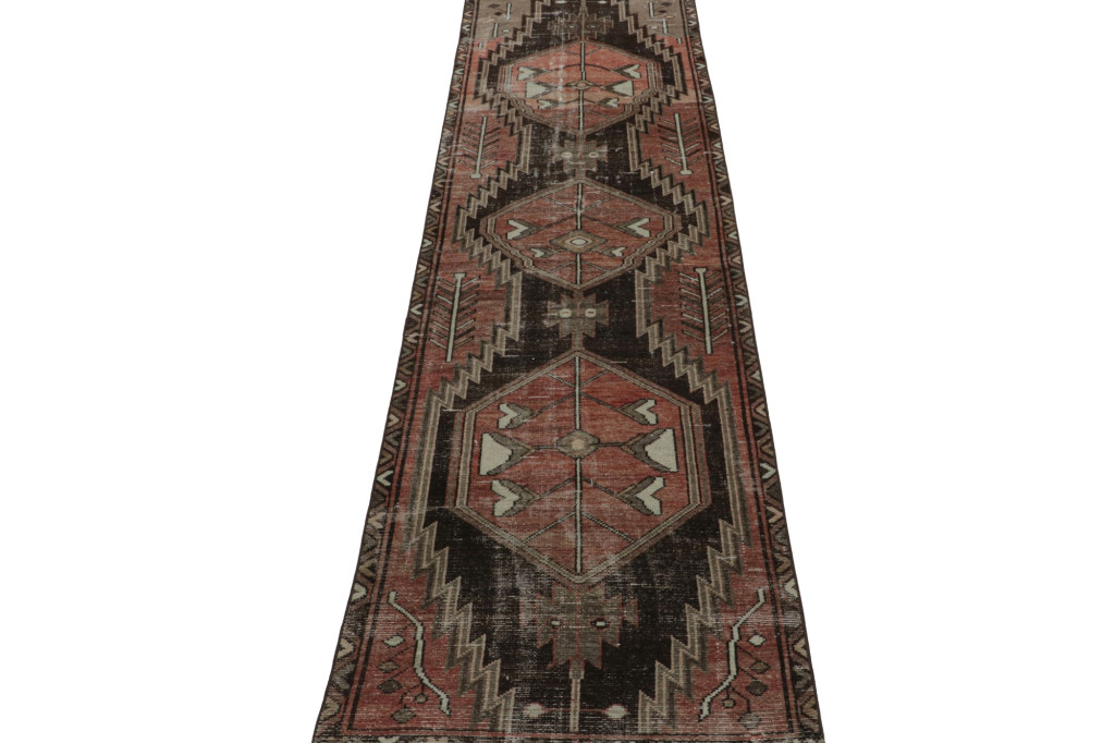 Vintage Persian Sarab Style Runner Rug