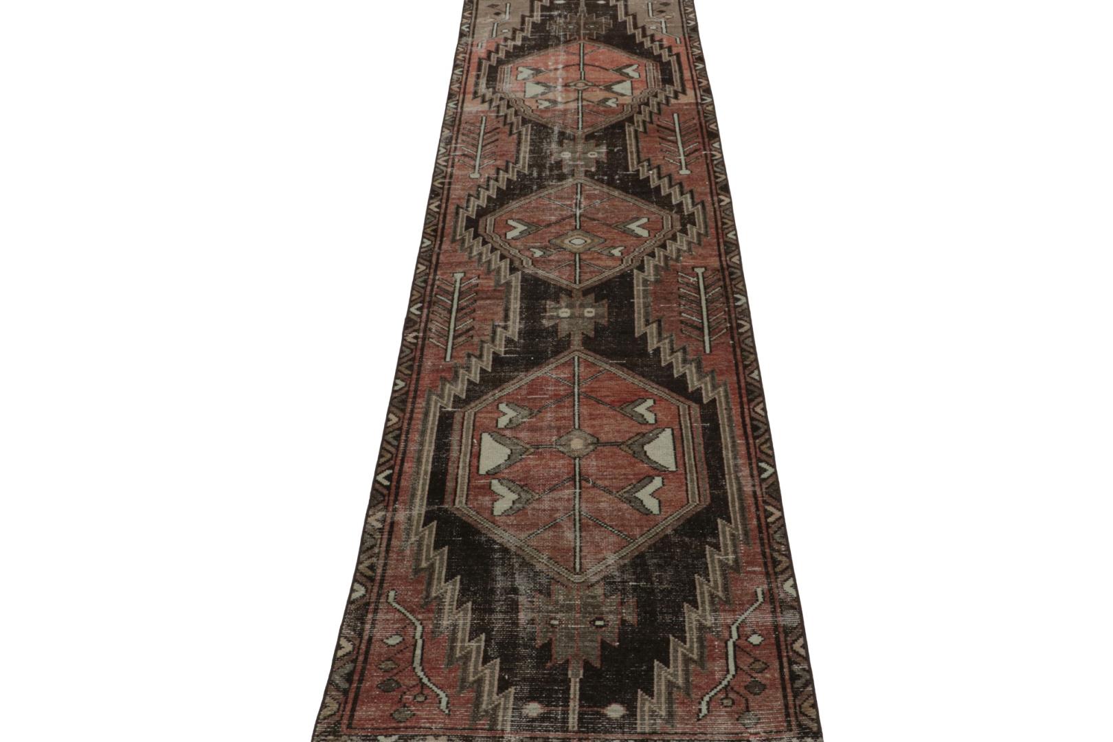 Vintage Persian Sarab Style Runner Rug