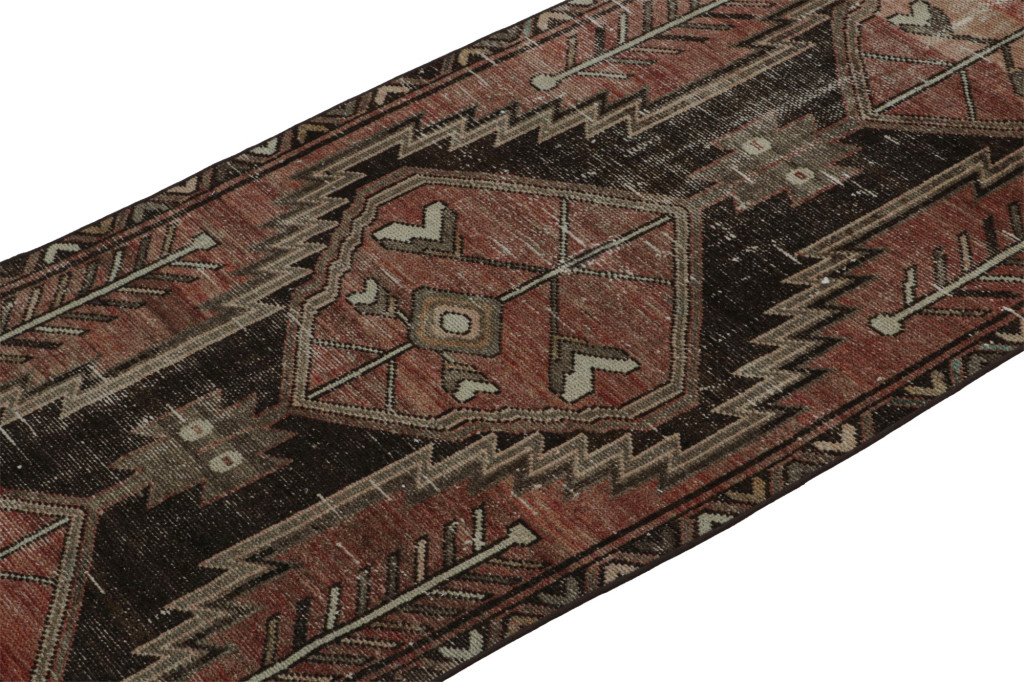 Vintage Persian Sarab Style Runner Rug