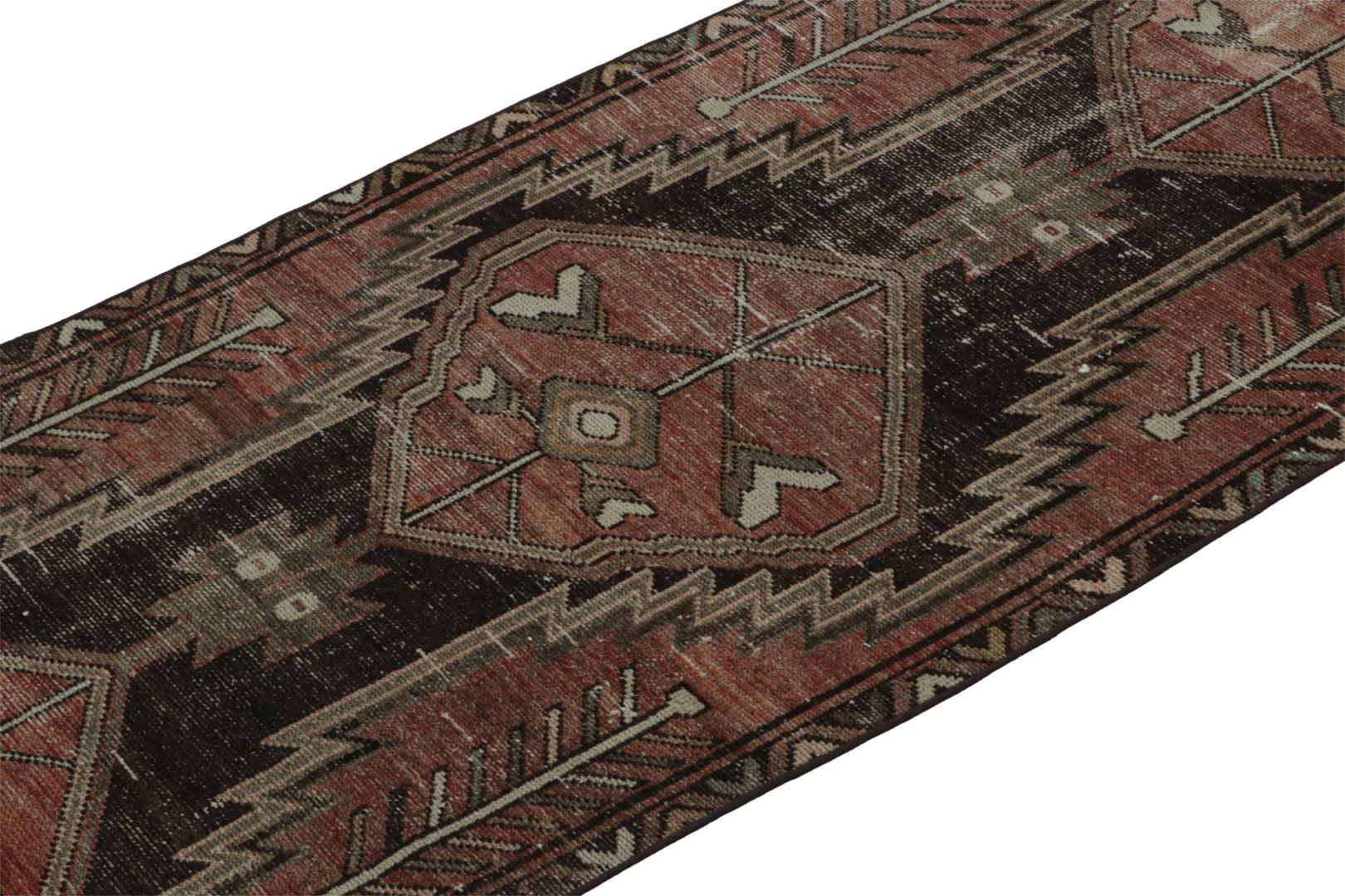 Vintage Persian Sarab Style Runner Rug