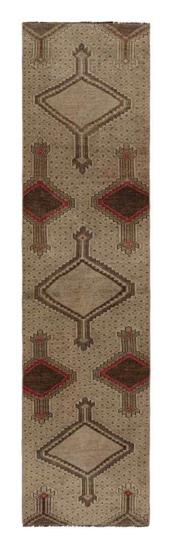Vintage Persian Sarab Style Runner Rug