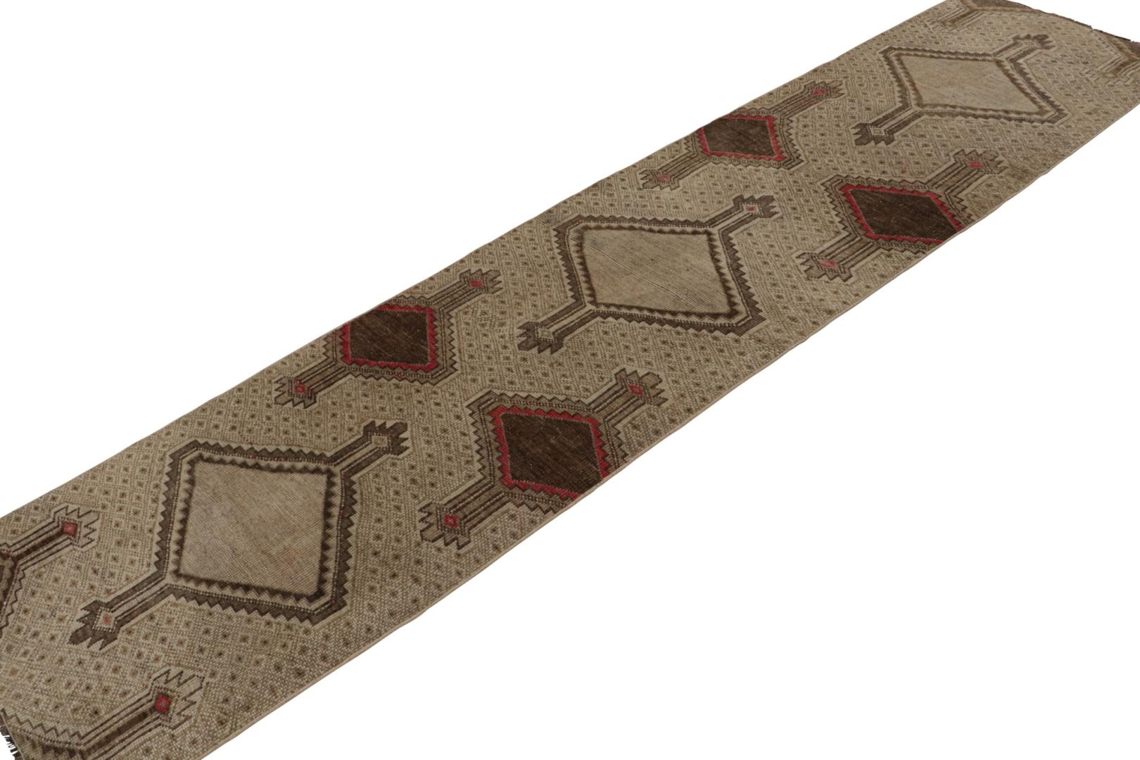 Vintage Persian Sarab Style Runner Rug