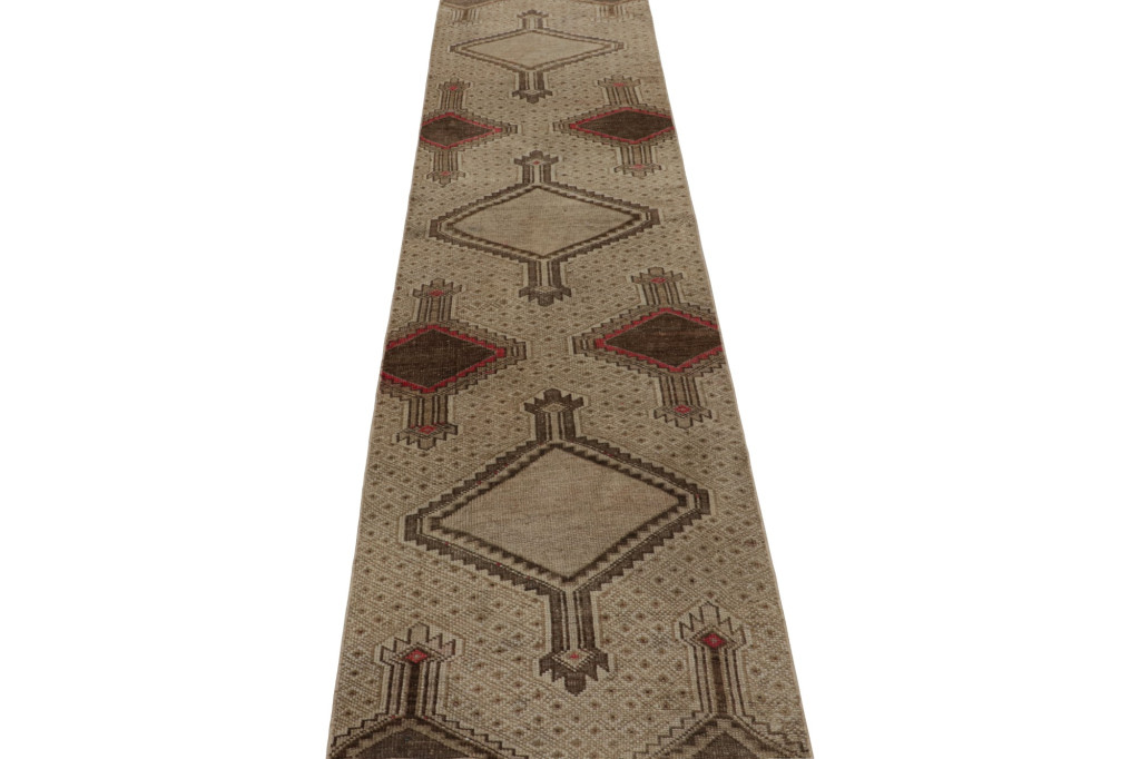 Vintage Persian Sarab Style Runner Rug