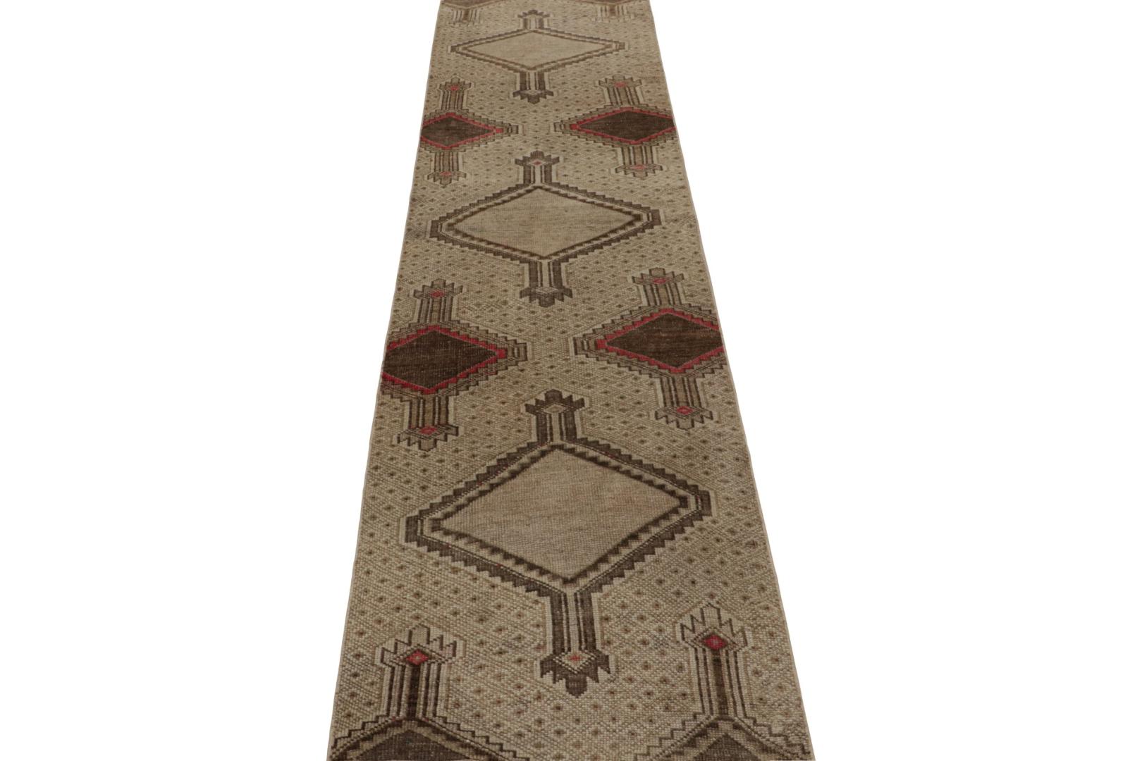 Vintage Persian Sarab Style Runner Rug