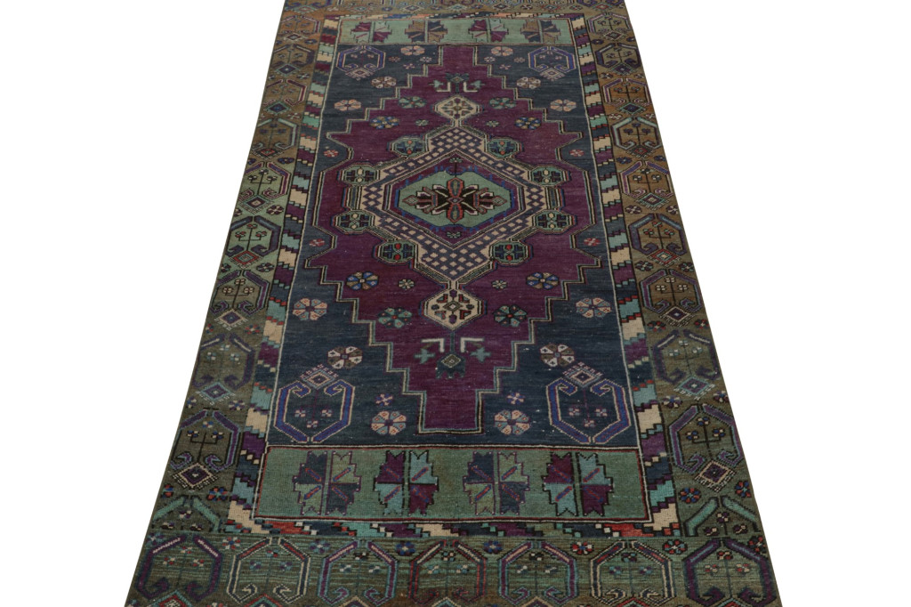 Vintage Turkish Oushak Runner Rug