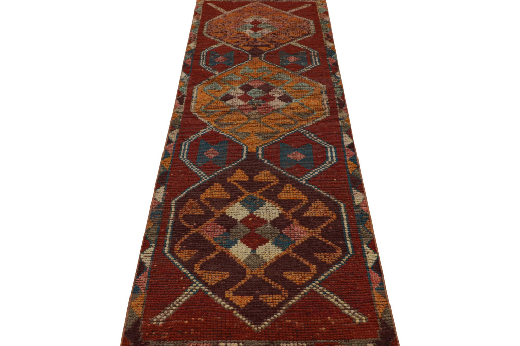 Vintage Turkish Oushak Runner Rug