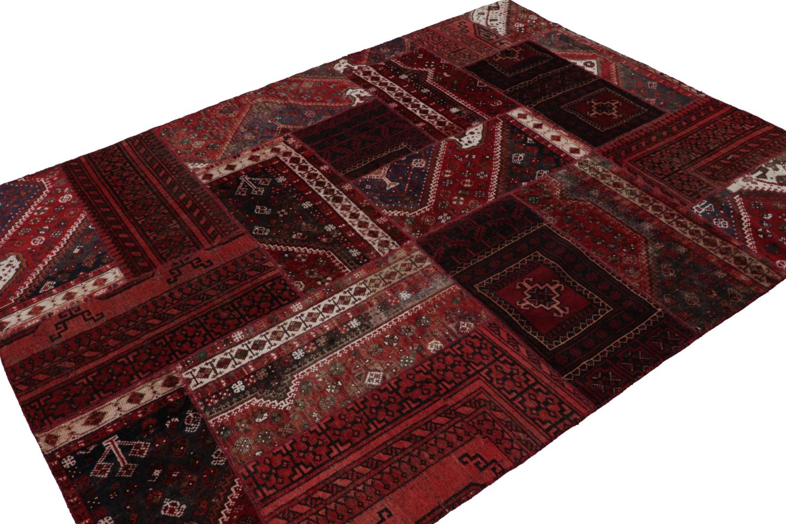 Modern Afghan Tribal Patchwork Rug