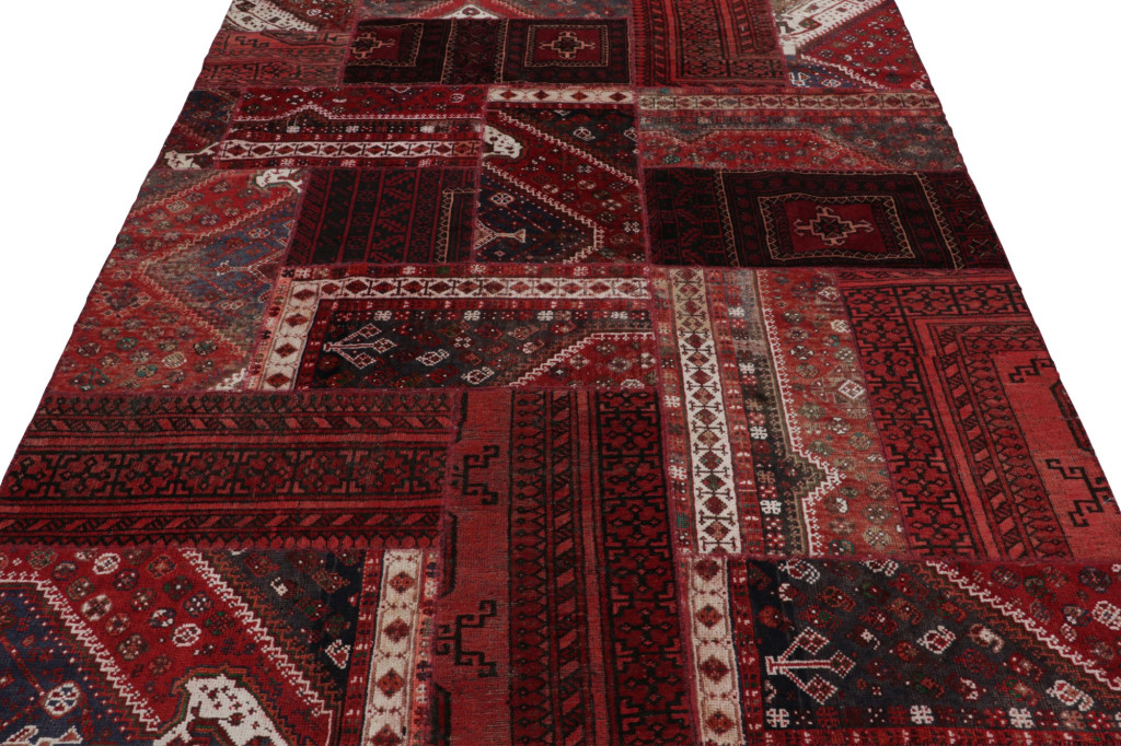 Modern Afghan Tribal Patchwork Rug