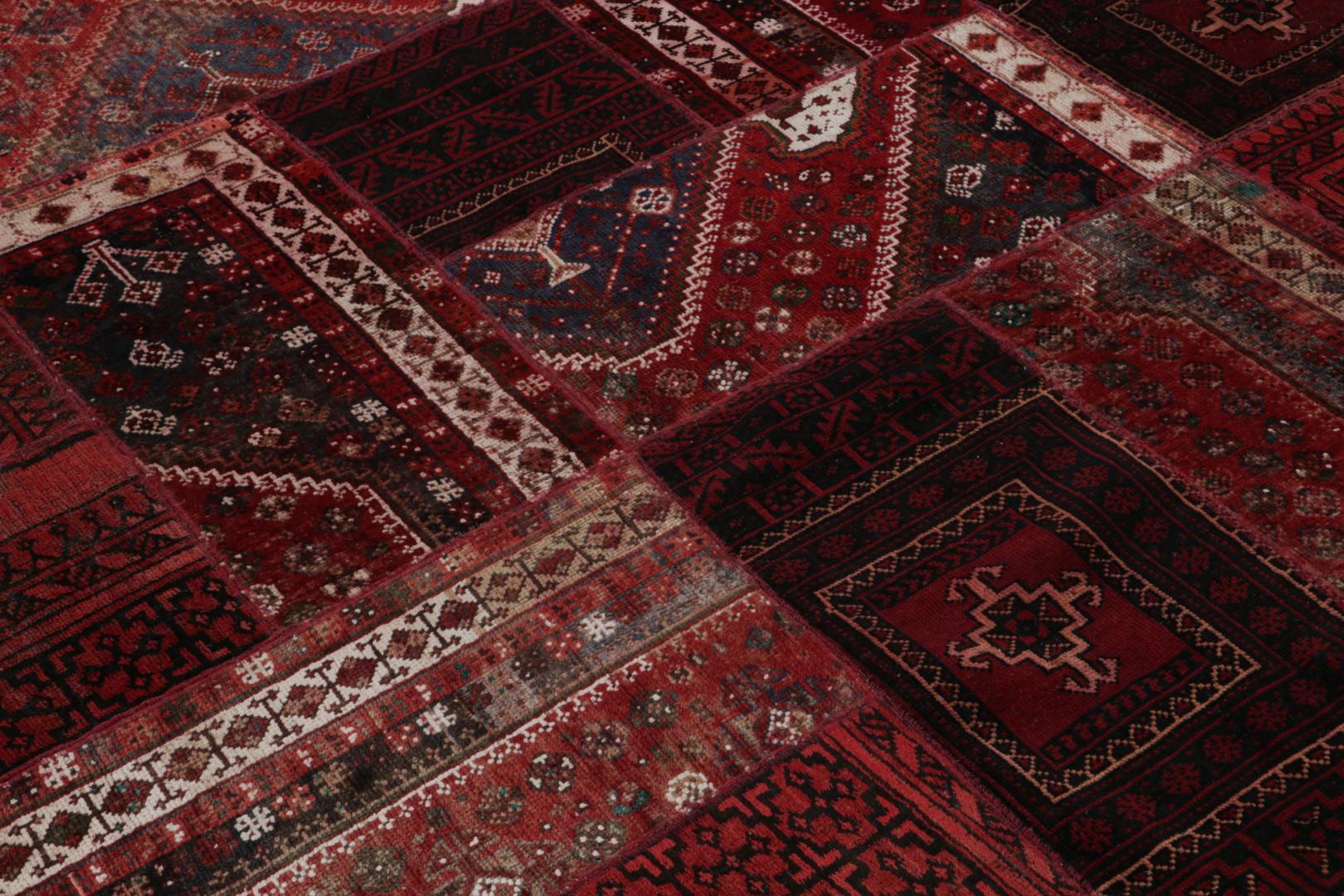 Modern Afghan Tribal Patchwork Rug