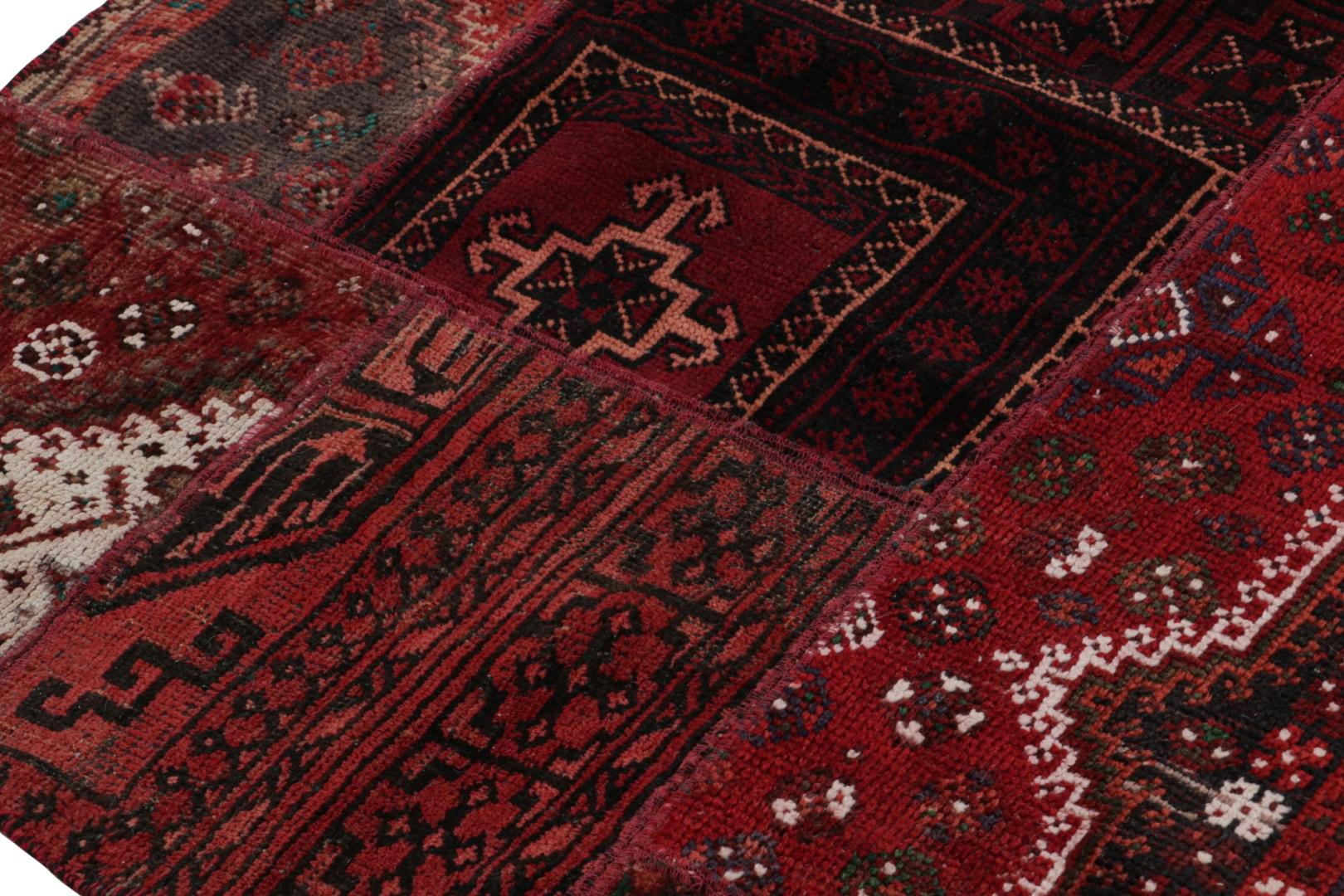 Modern Afghan Tribal Patchwork Rug