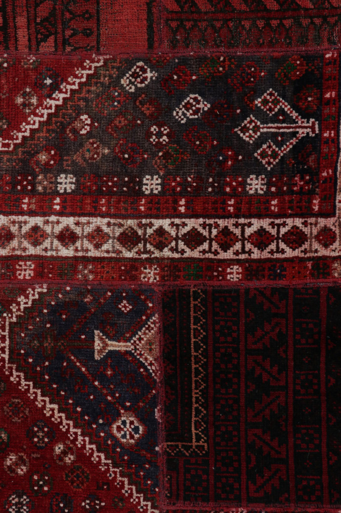 Modern Afghan Tribal Patchwork Rug
