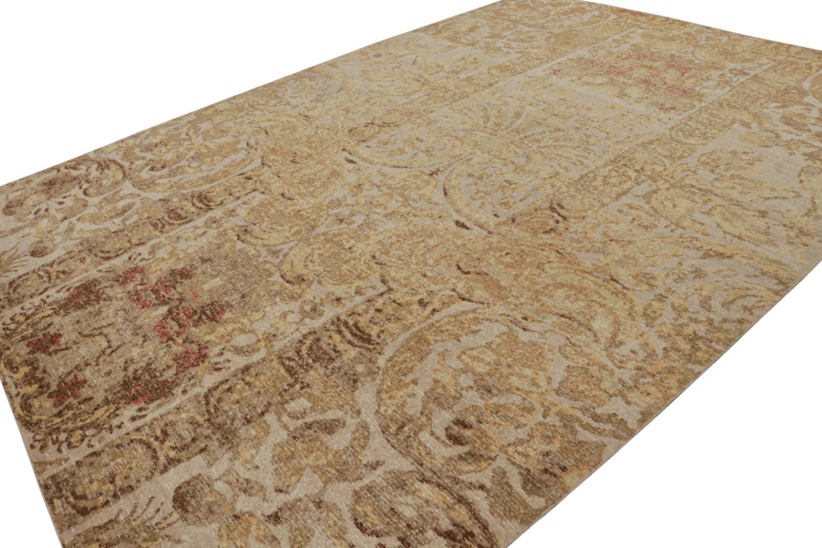 Modern Distressed European Rug