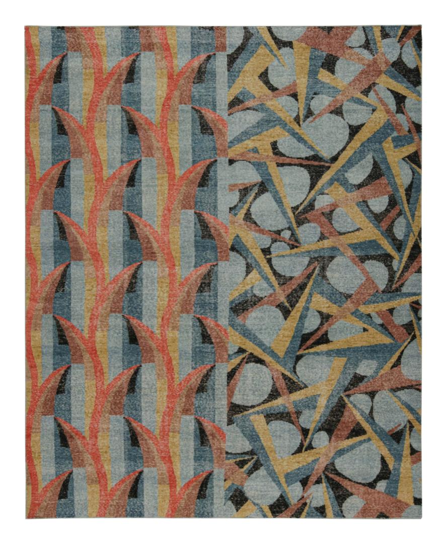 Modern Distressed Deco Rug