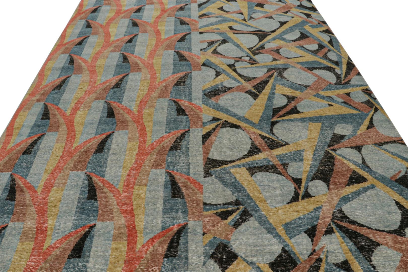 Modern Distressed Deco Rug