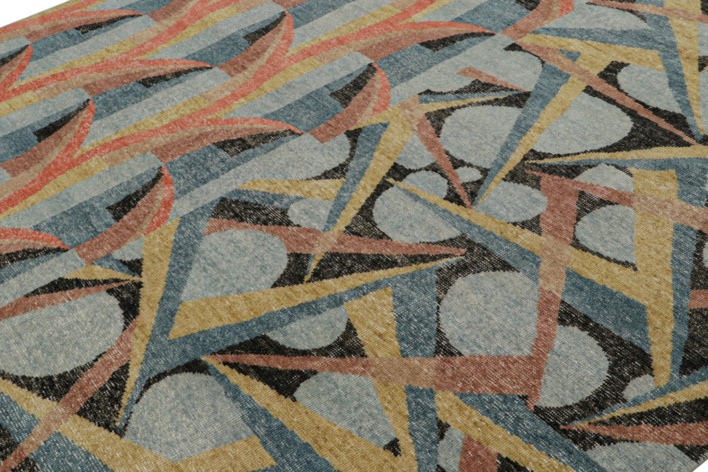 Modern Distressed Deco Rug