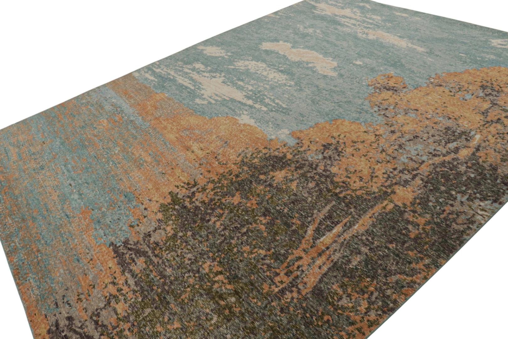 Contemporary Pictorial Dragon Rug