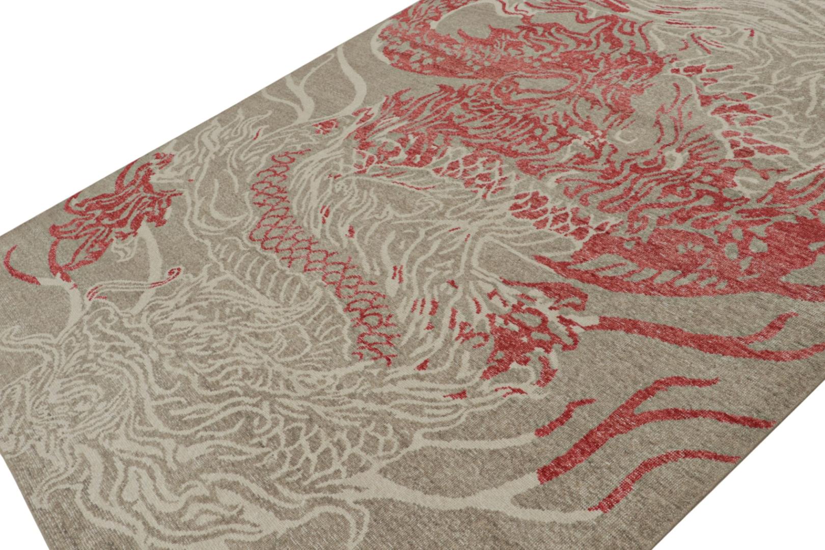 Modern Pictorial Dragon Rug