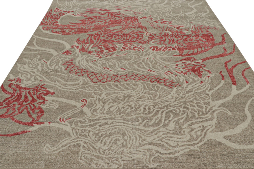 Modern Pictorial Dragon Rug