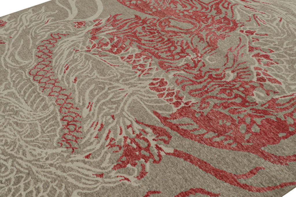 Modern Pictorial Dragon Rug