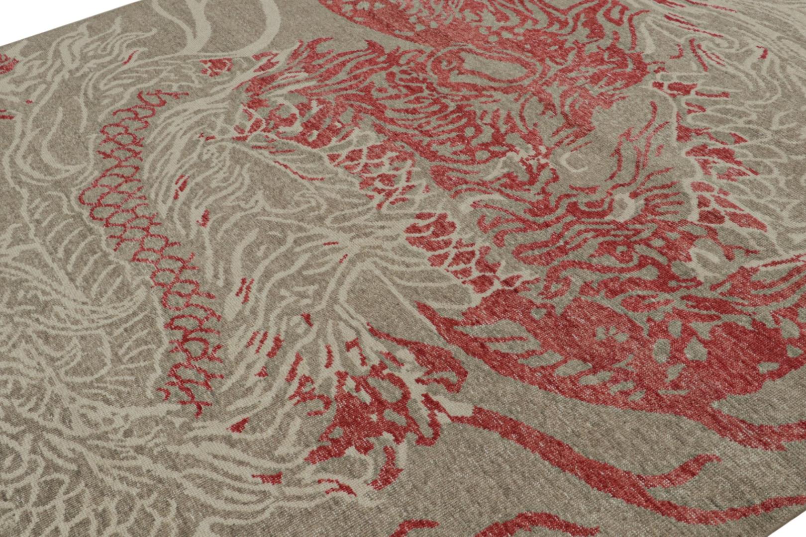 Modern Pictorial Dragon Rug