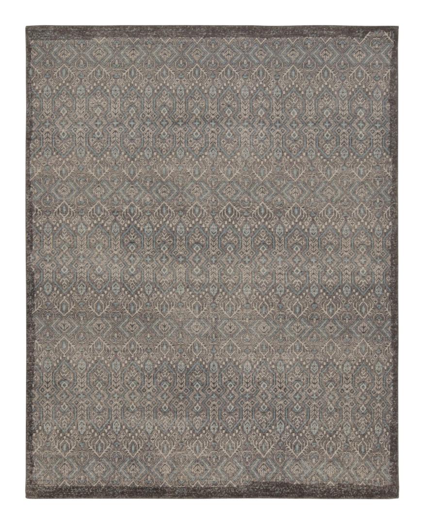 Distressed Abstract Rug In Beige