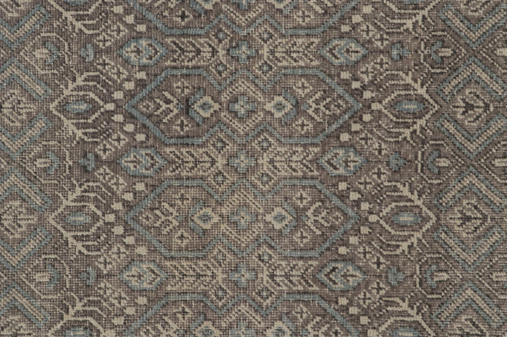 Distressed Abstract Rug In Beige