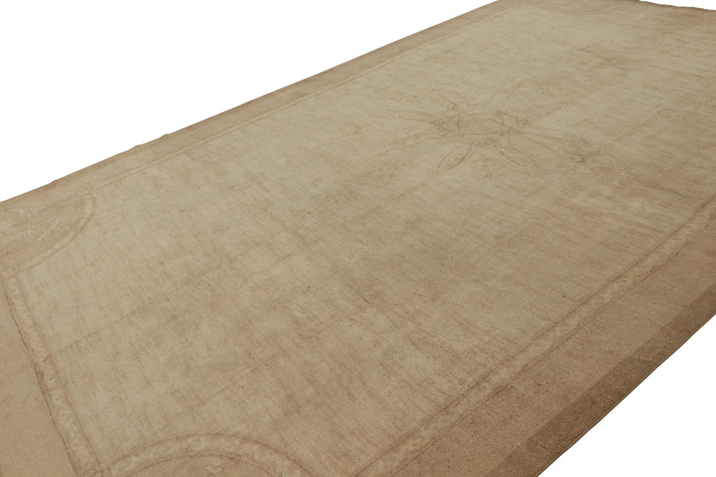 Beige Oversized Antique Amritsar Rug