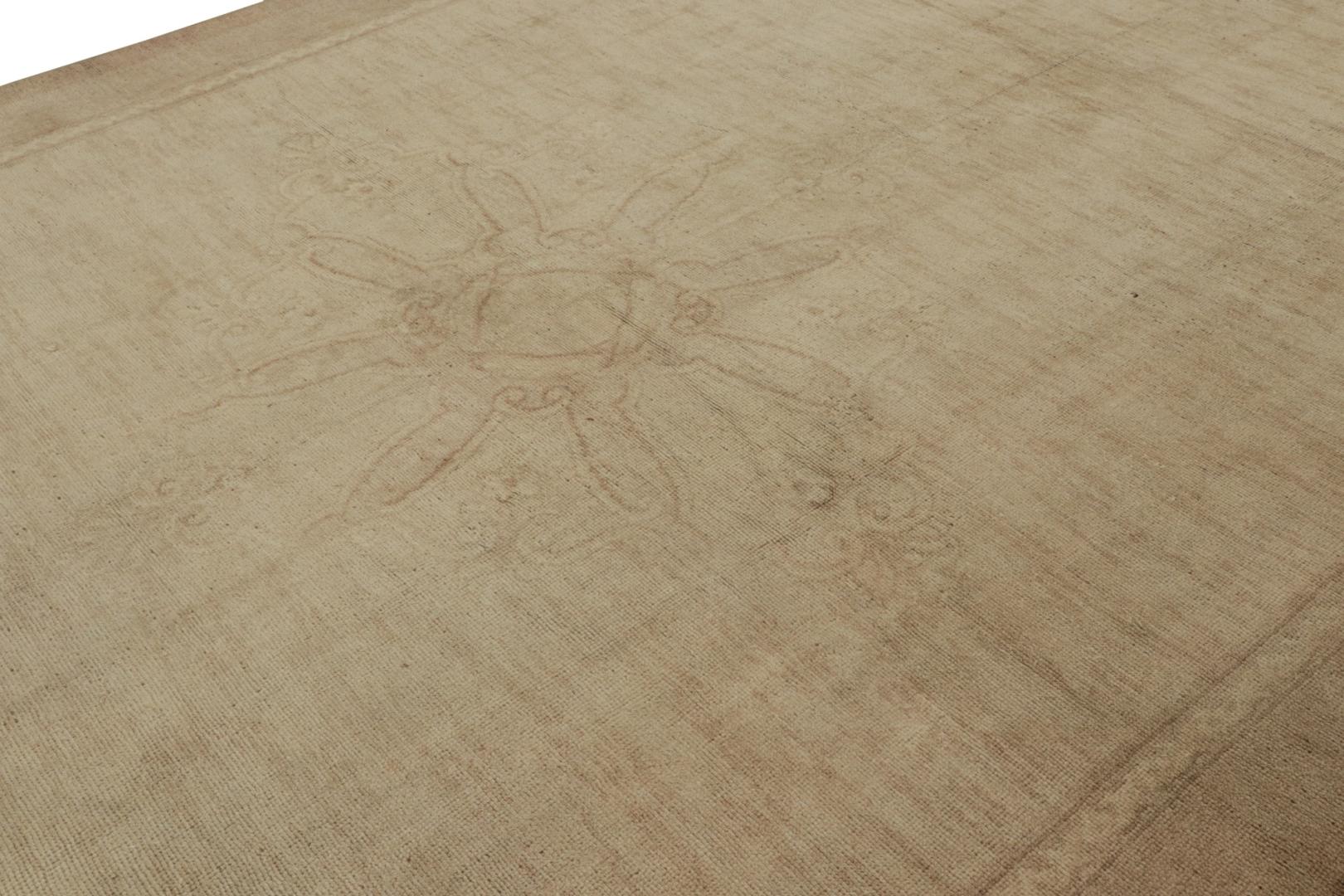 Beige Oversized Antique Amritsar Rug