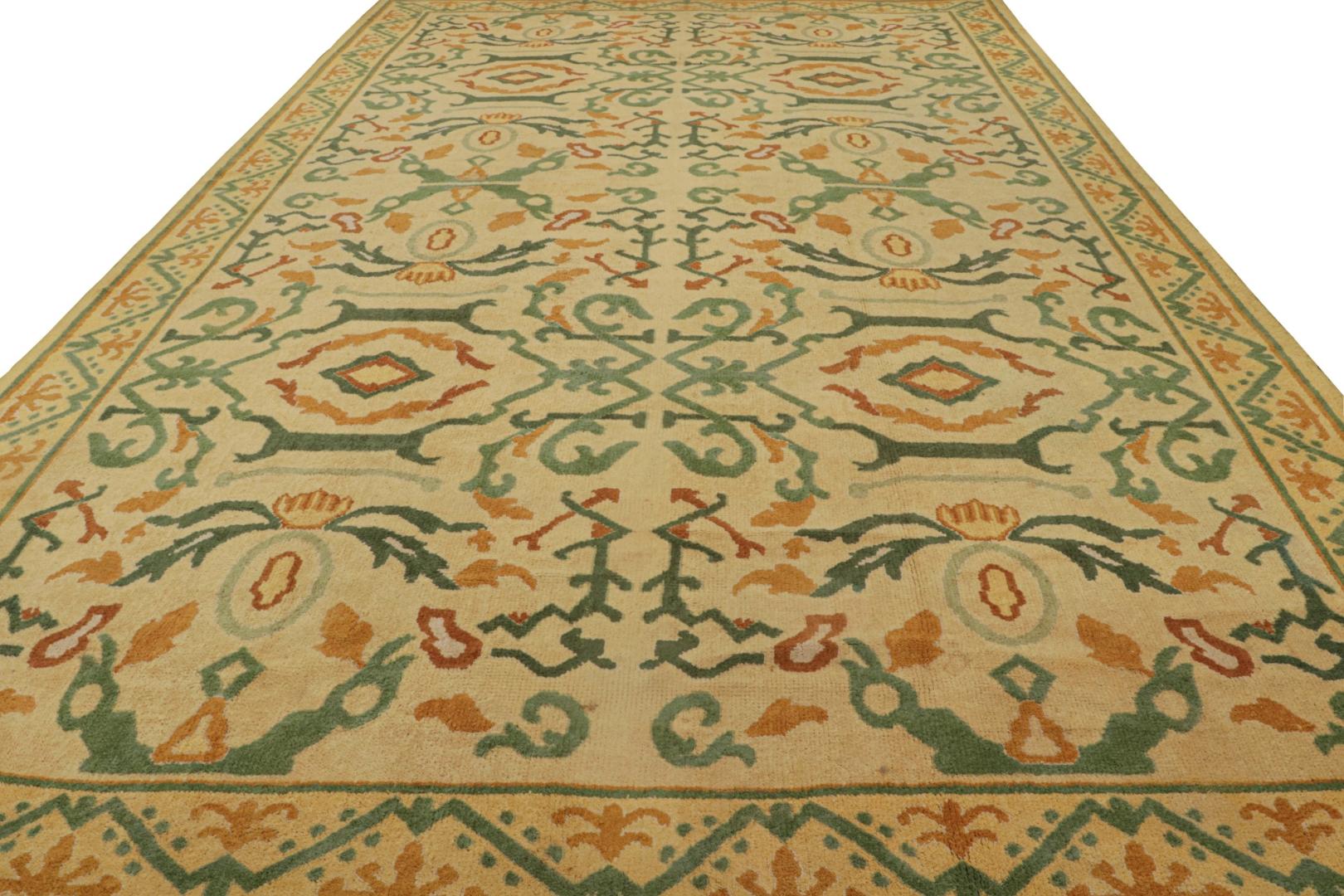 Vintage Spanish Rug in Gold