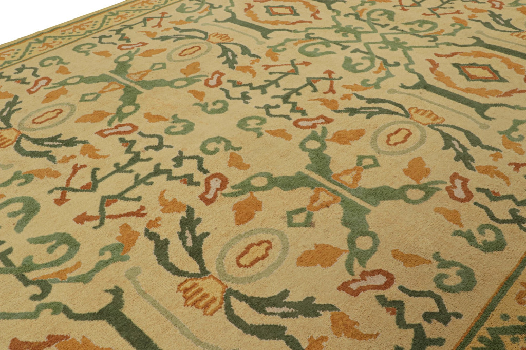 Vintage Spanish Rug in Gold