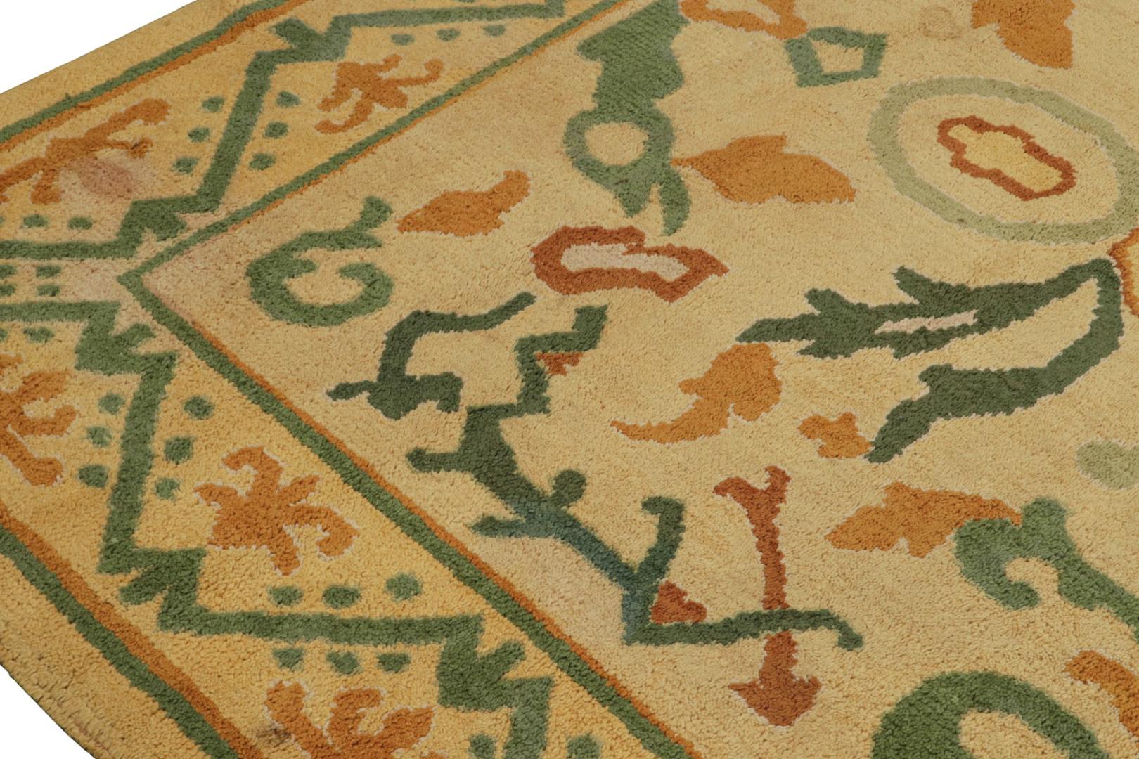 Vintage Spanish Rug in Gold