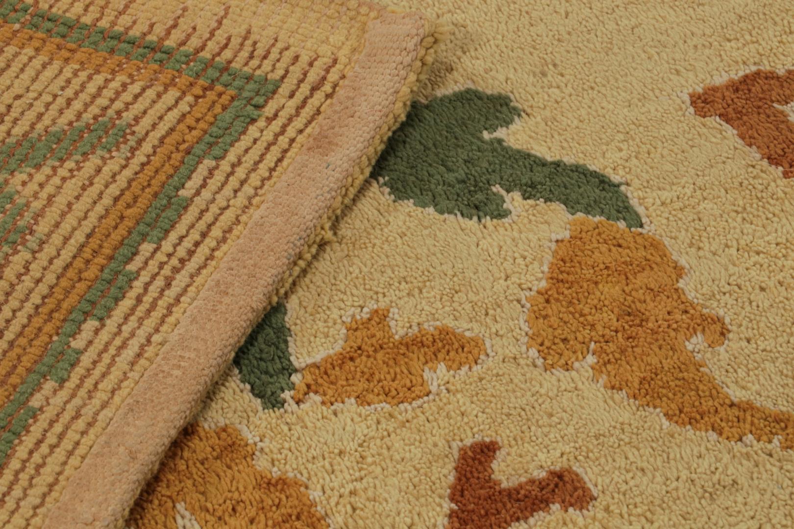 Vintage Spanish Rug in Gold