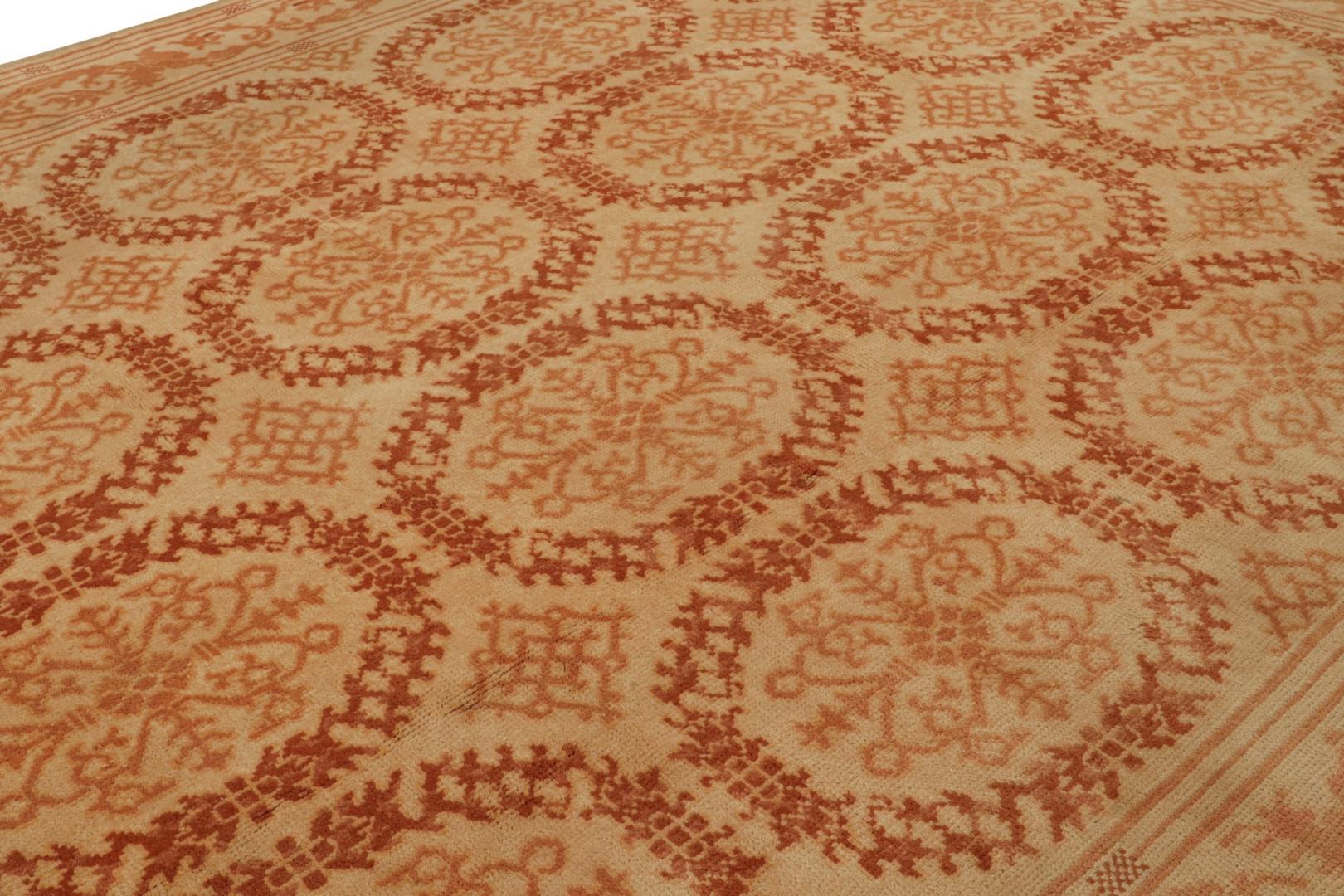 Vintage Spanish Rug in Beige