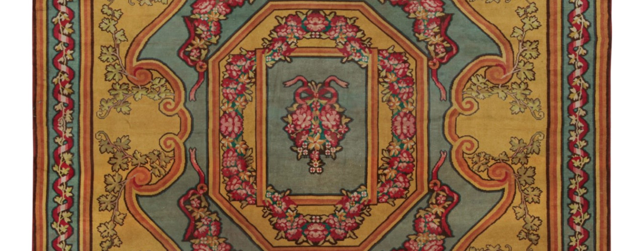 Antique Spanish Savonnerie Rug