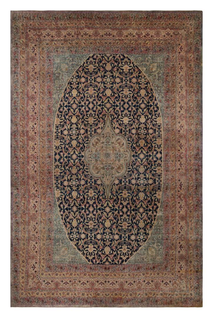 Antique Persian Kerman Lavar rug