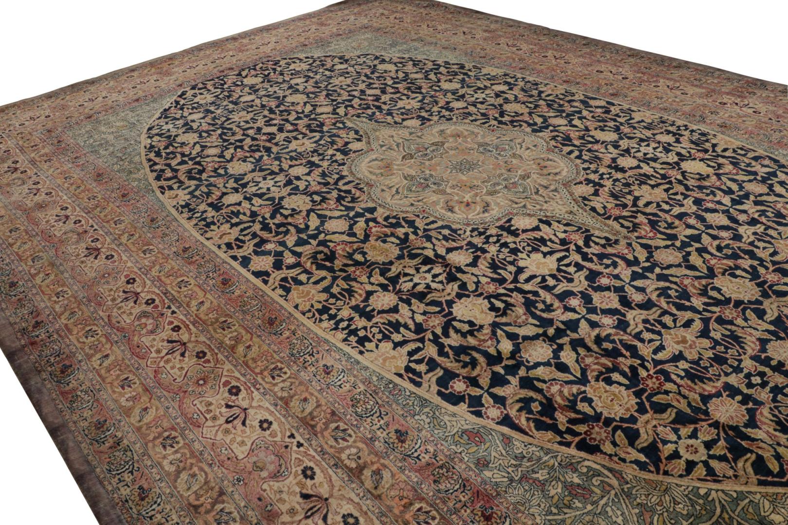 Antique Persian Kerman Lavar rug