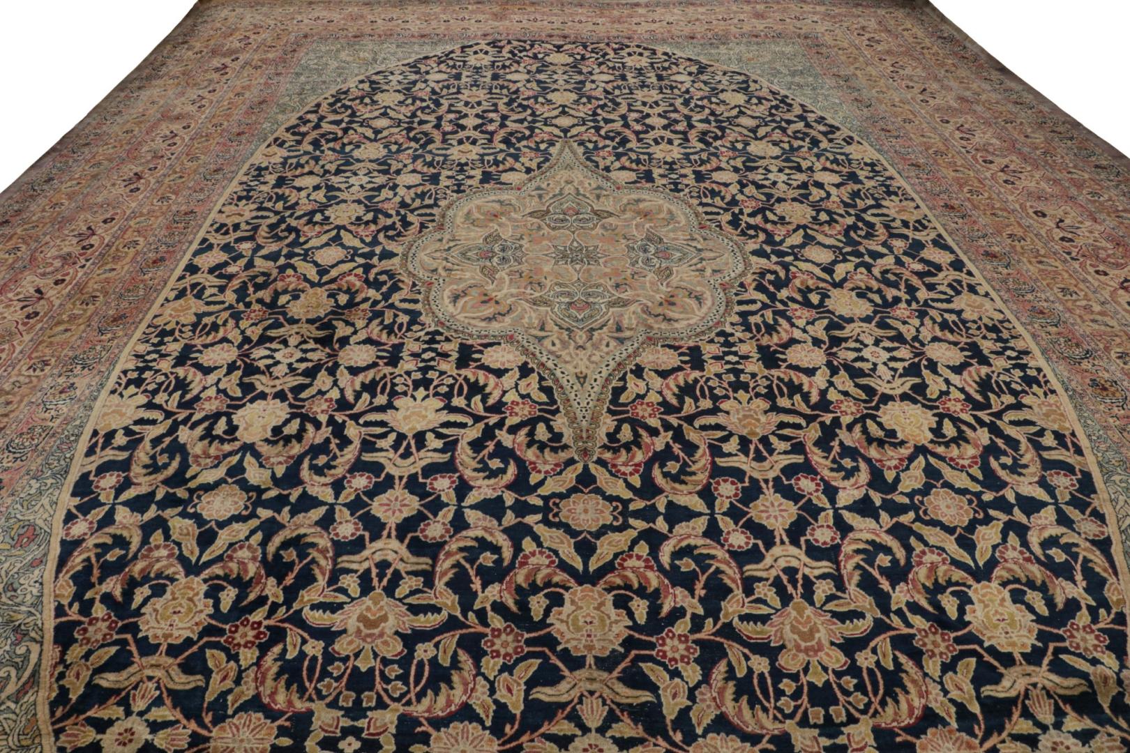 Antique Persian Kerman Lavar rug