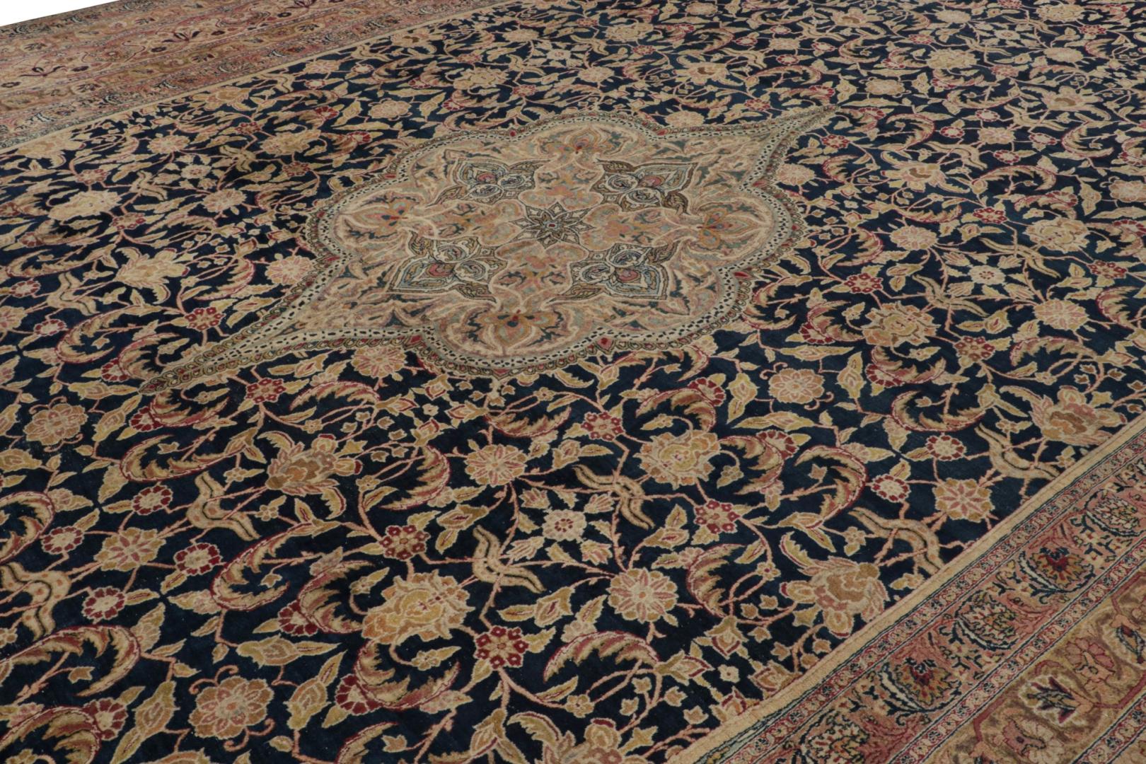 Antique Persian Kerman Lavar rug