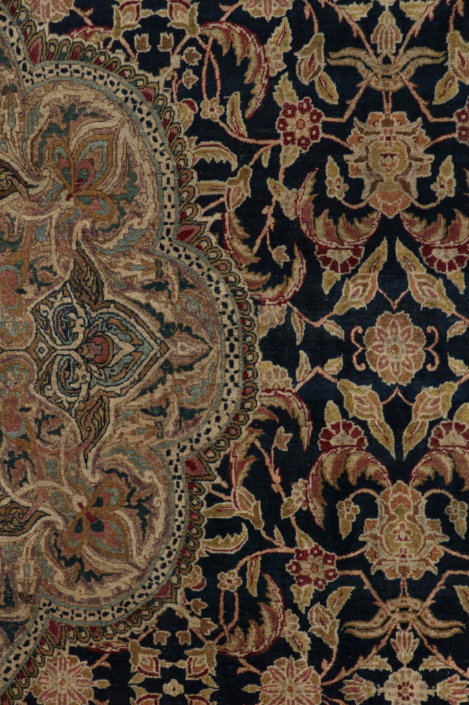 Antique Persian Kerman Lavar rug