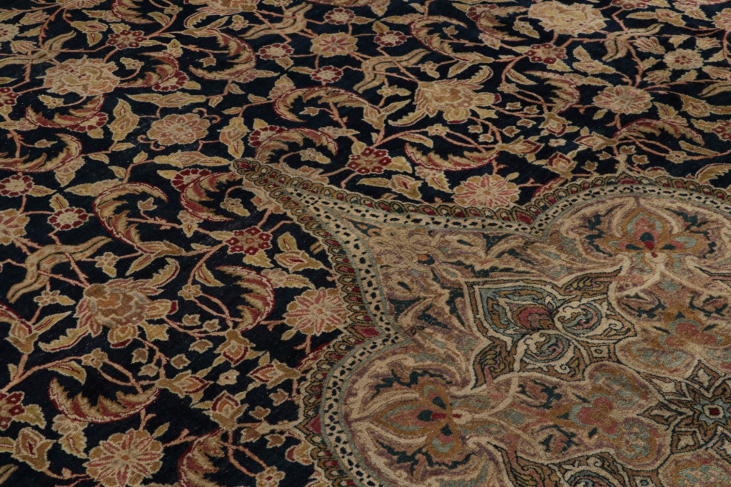 Antique Persian Kerman Lavar rug