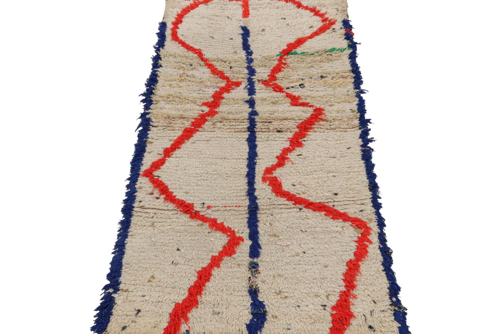 Vintage Azilal Moroccan Runner Rug
