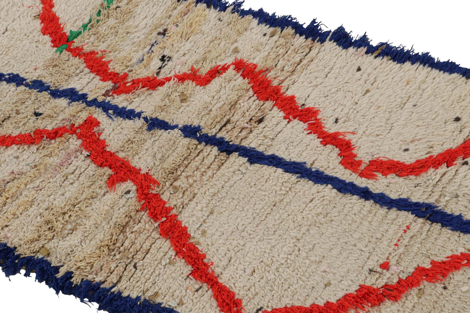 Vintage Azilal Moroccan Runner Rug