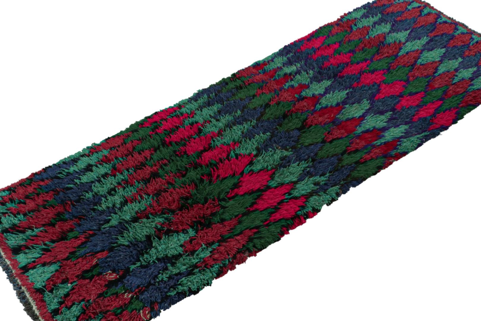 Vintage Azilal Moroccan Runner Rug