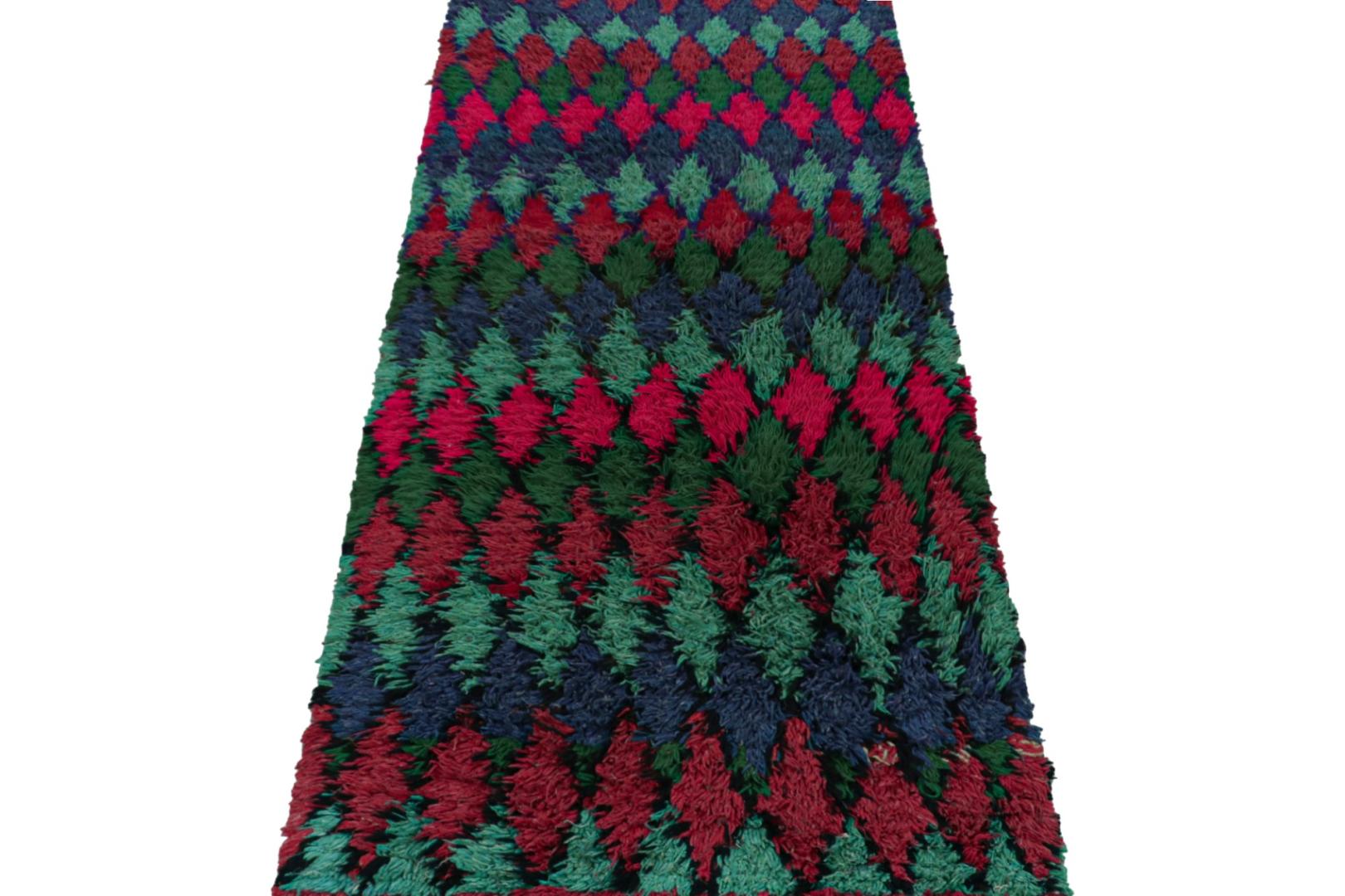 Vintage Azilal Moroccan Runner Rug